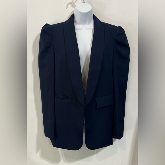 KIRUNDO Casual Blazer Puff Sleeve Open Front with Pockets Size Large (12/14) NWT - Picture 2 of 6